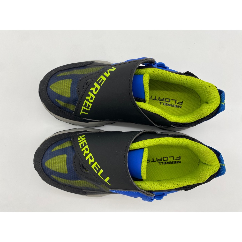 Merrell Kids Nova 3 Waterproof Hiking Sneakers Black Blue Lime MK267174 Size 12M - Picture 4 of 7